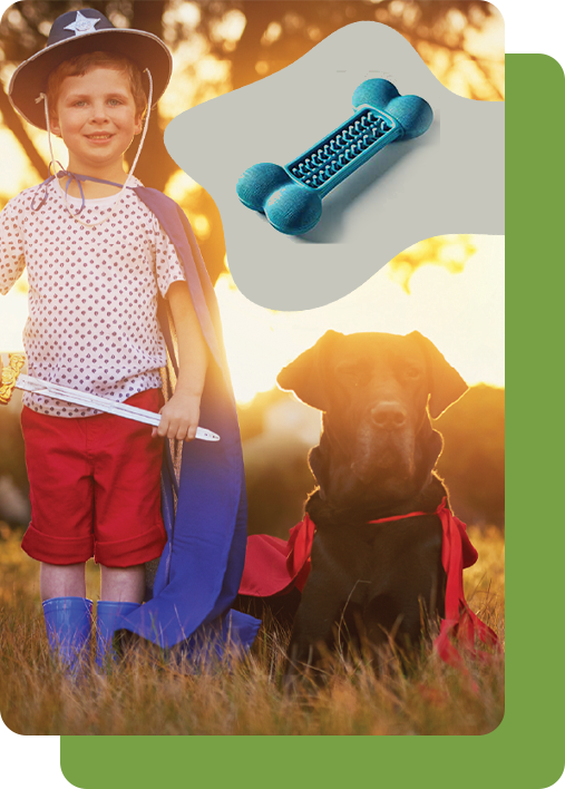 Squeaky Dental Scrub Bone